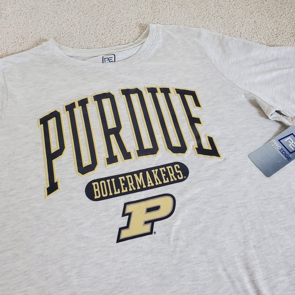 Purdue Boilermakers Women's Pullover TShirt Size 1XL 16W Heather Gray NWTG